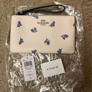 NWT Coach x Disney Cinderella Large Corner Zip Wristlet